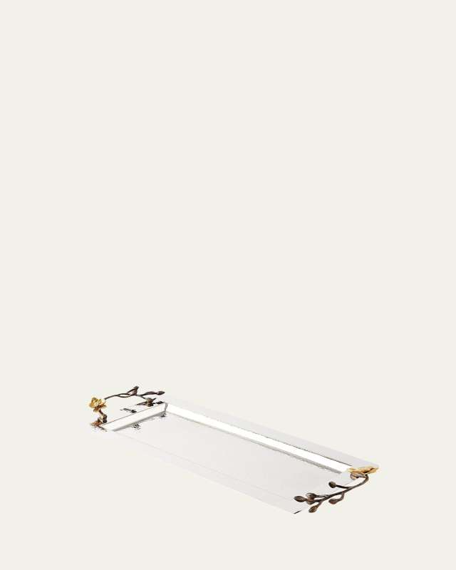 Gold Orchid Vanity Tray